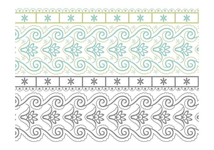 Free Paisley Border Vector