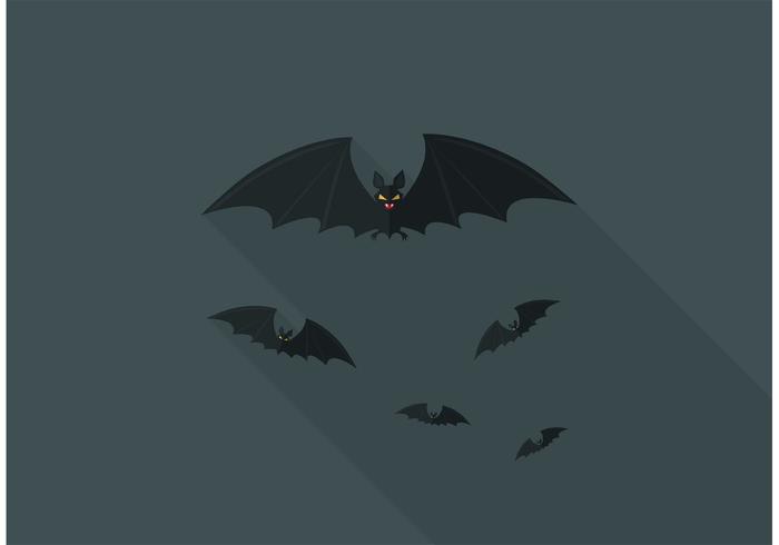 Free Flying Foxes Vector