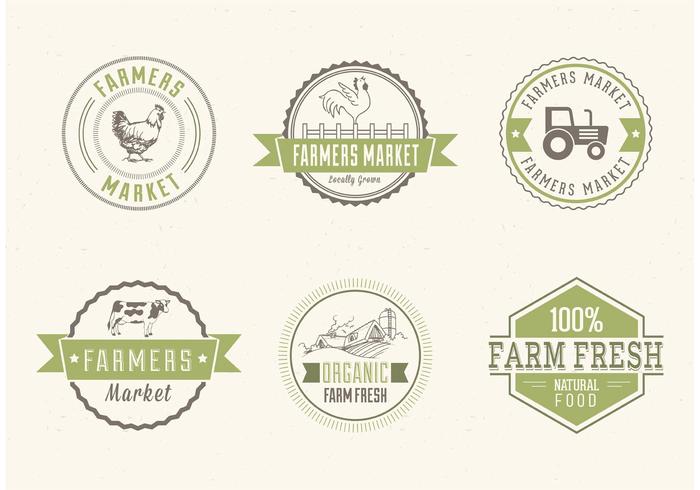 Free Farmers Market Vector Labels Free Farmers Market Vector Labels