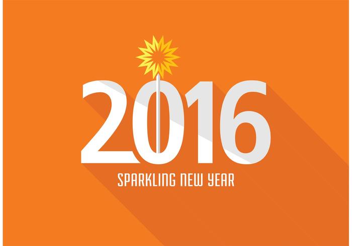Free Creative New Year 2016 Vector Design Free Creative New Year 2016 Vector Design