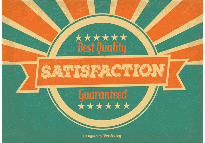 Vintage Satisfaction Guaranteed Illustration vector