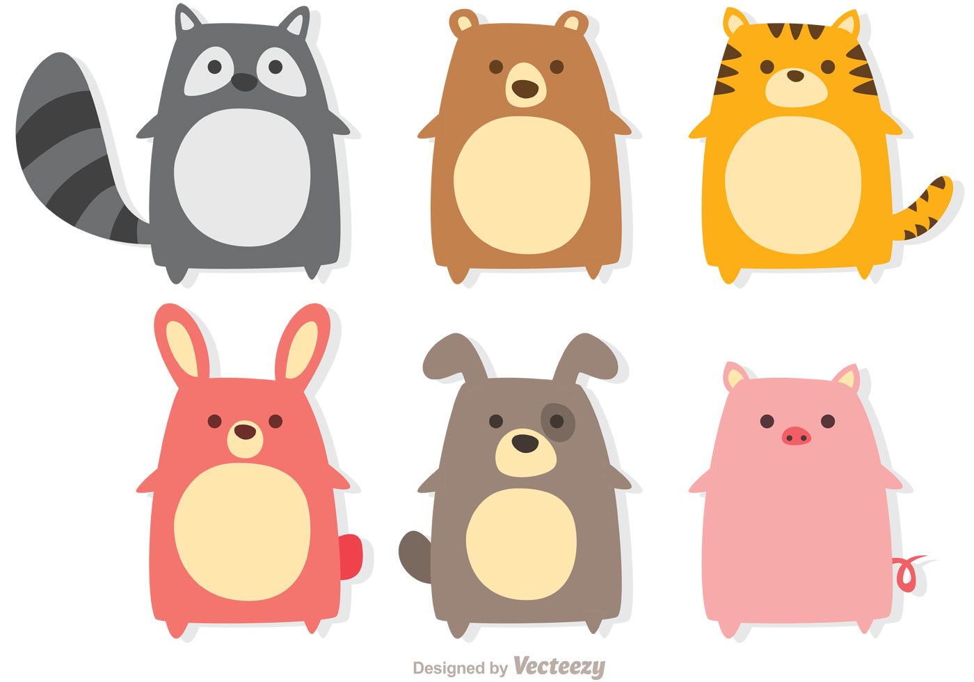 Download Cute Animals Vectors 86960 Vector Art at Vecteezy