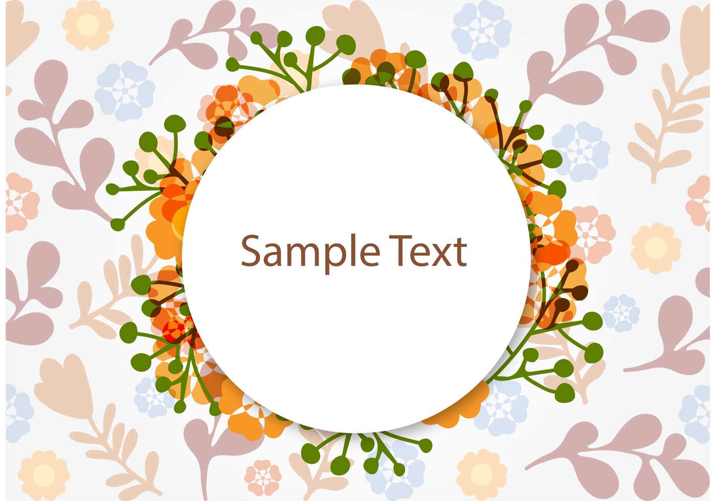 Download Floral Frame Background Vector - Download Free Vectors ...