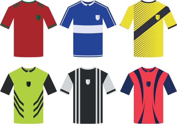 Vectores De Fútbol De Jersey De Deportes