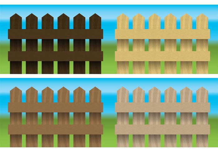 Wood Fences Vector 