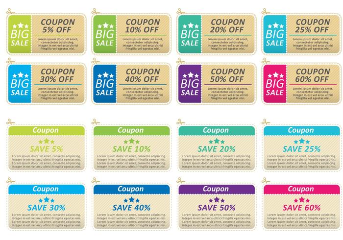 Offers And Promotions Coupon Vectors Offers And Promotions Coupon Vectors