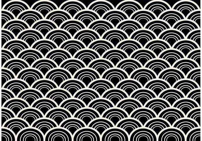 Blanco y negro sin fisuras vector patrón abstracto