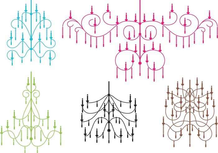 Crystal Chandelier Vectors 