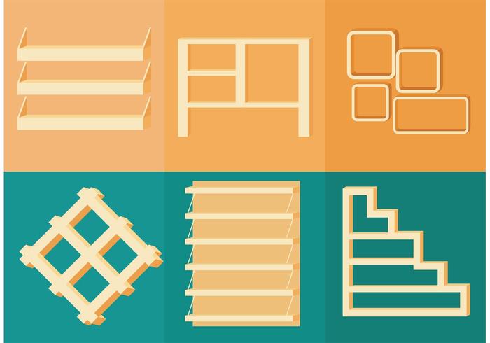 3D Shelves Vectors