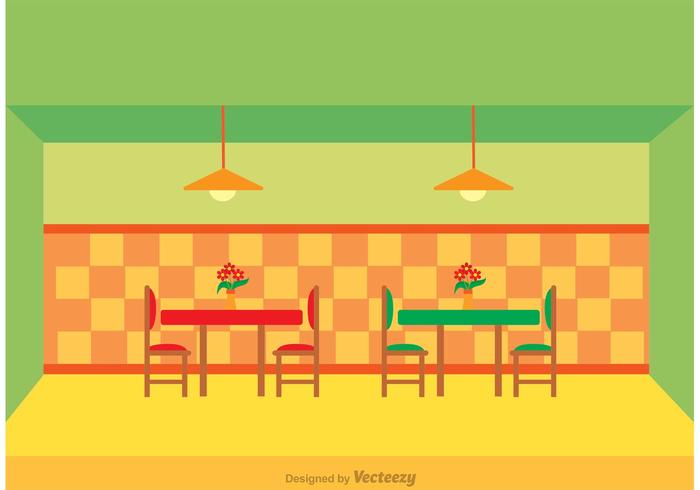 Restaurant Interior Vector Restaurant Interior Vector