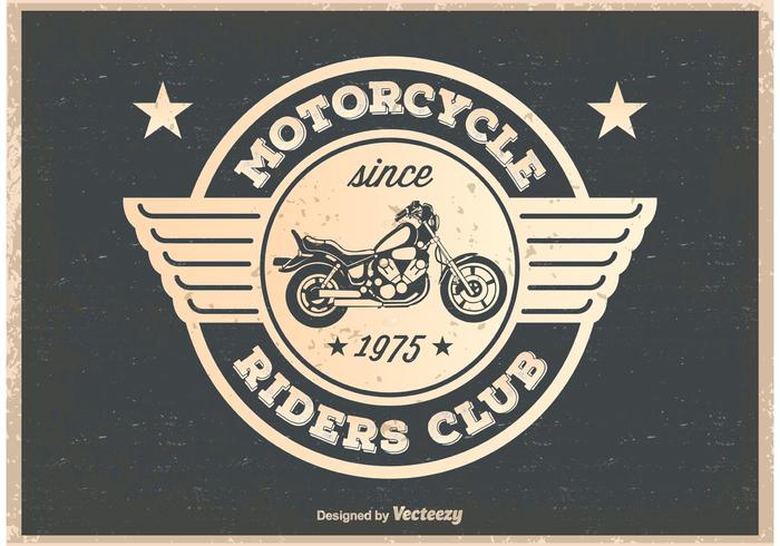 Vintage Motorcycle Riders Poster - Download Free Vector Art, Stock Graphics & Images