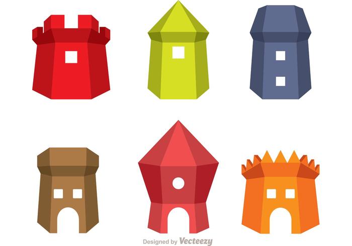 Fort Icons Vector