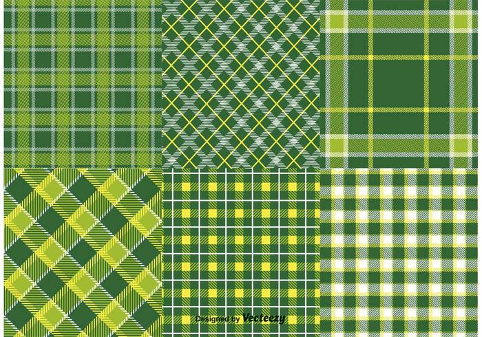 Patrones de la tela del día de San Patricio Textil vector