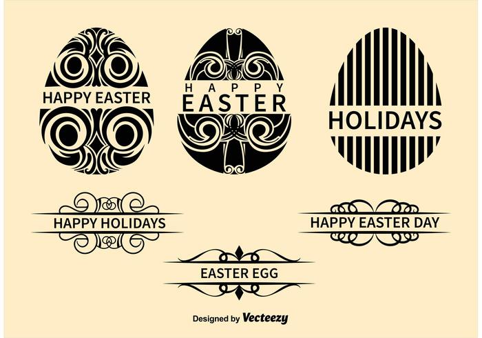 Ornamental Easter Egg Vectors