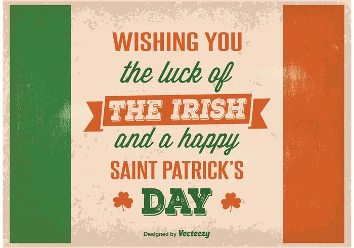 Vintage Saint Patrick's Day Poster Vintage Saint Patrick's Day Poster