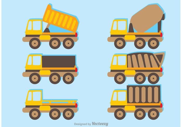 Sets Of Trucks Vector Pack