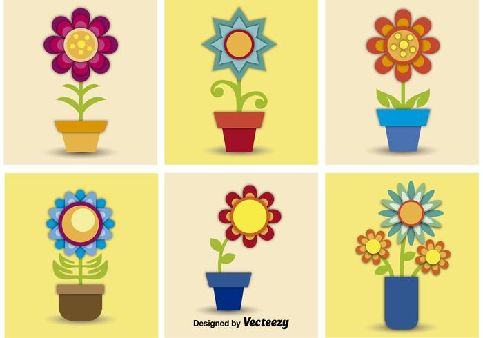 Vector Flower Pots