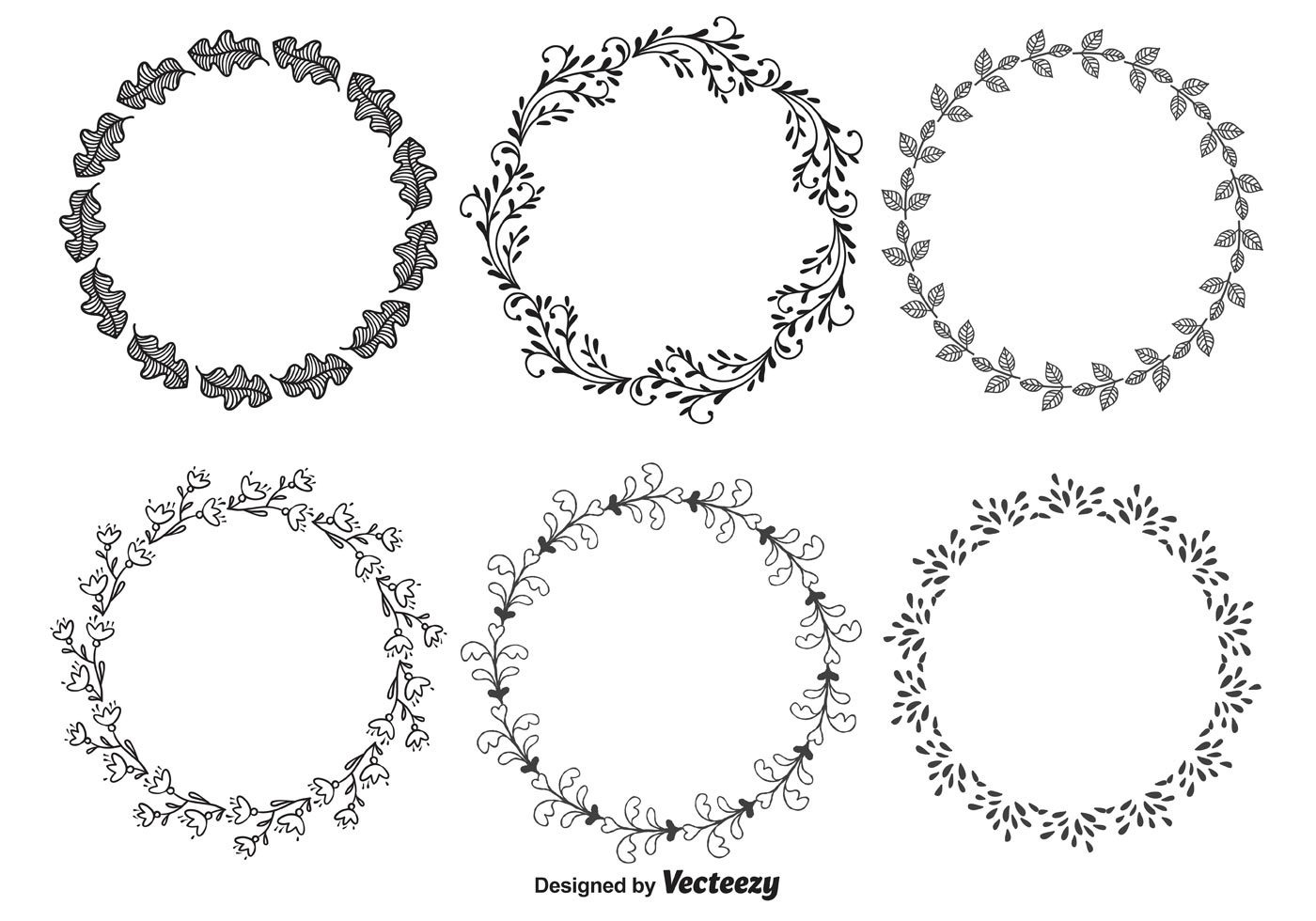 Download Hand Drawn Decorative Frames - Download Free Vector Art ...