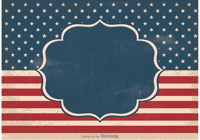 Old Vintage Independence Day Background vector