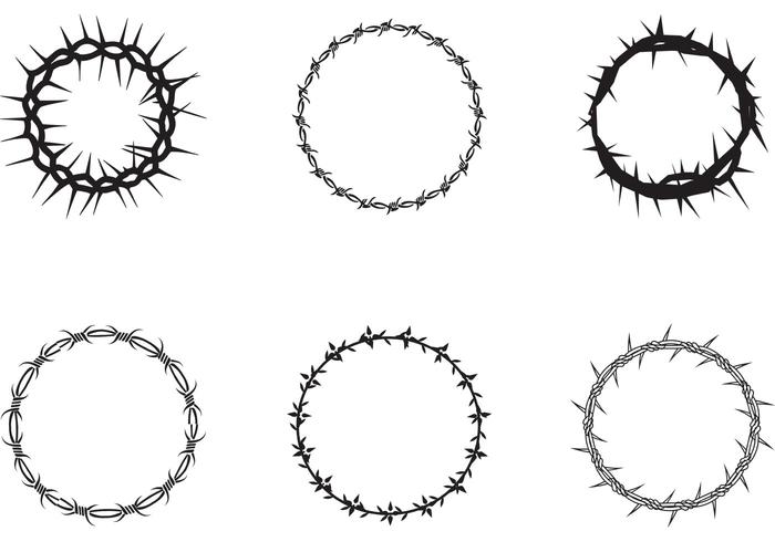 Libre corona de espinas Vector Pack