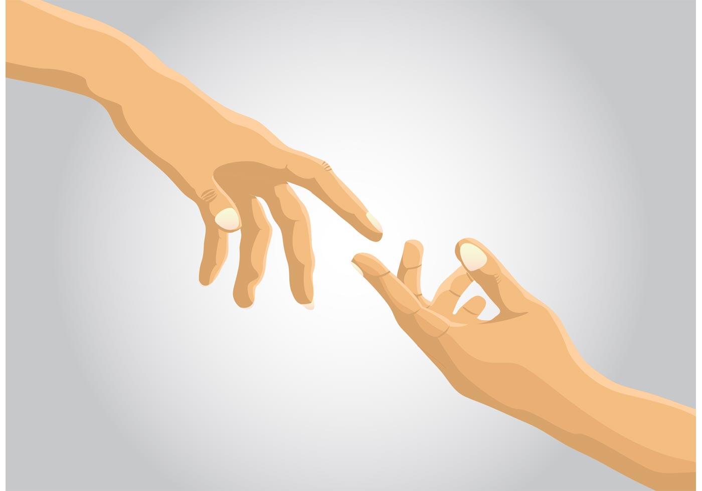 Reaching Hand Vector.