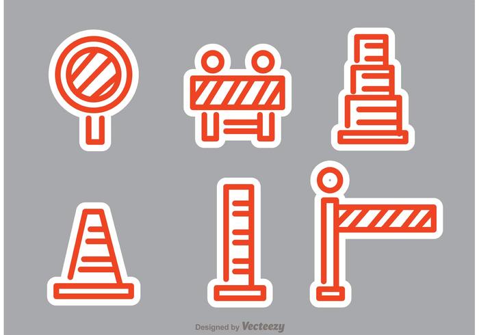 Orange Road Traffic Vectors