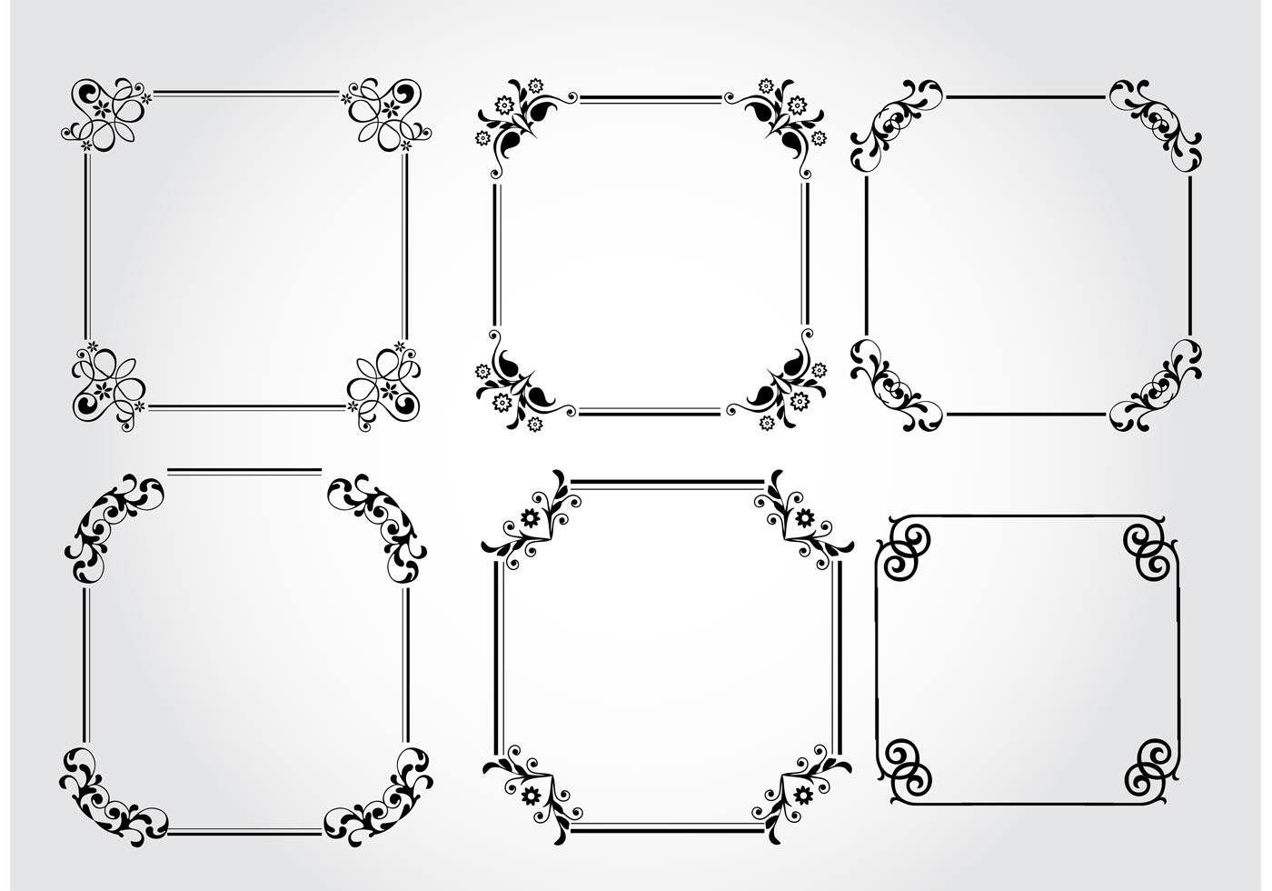 Download Vector Decorative Frames 87354 Vector Art at Vecteezy