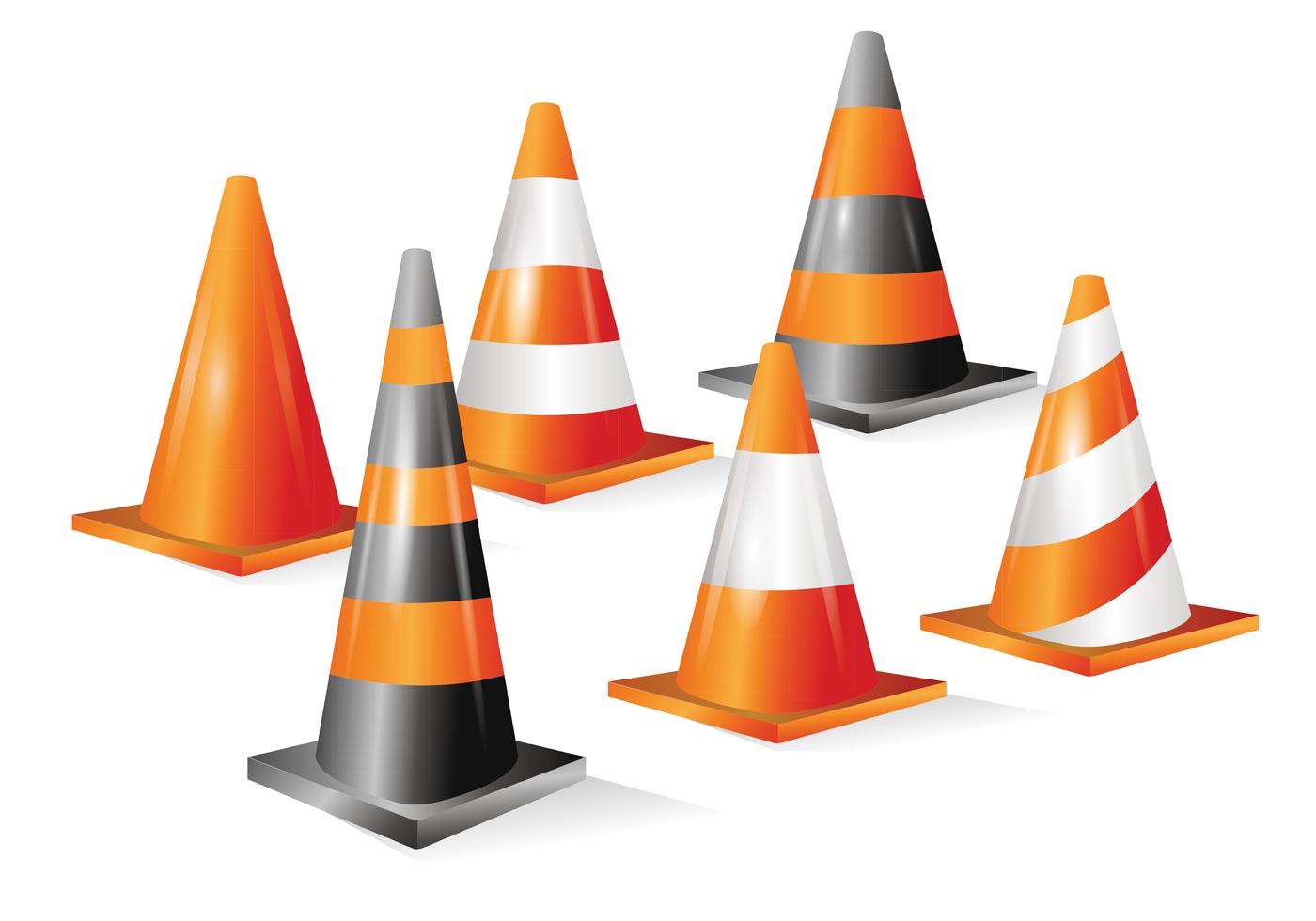 Orange Cone Vectors - Download Free Vector Art, Stock Graphics & Images