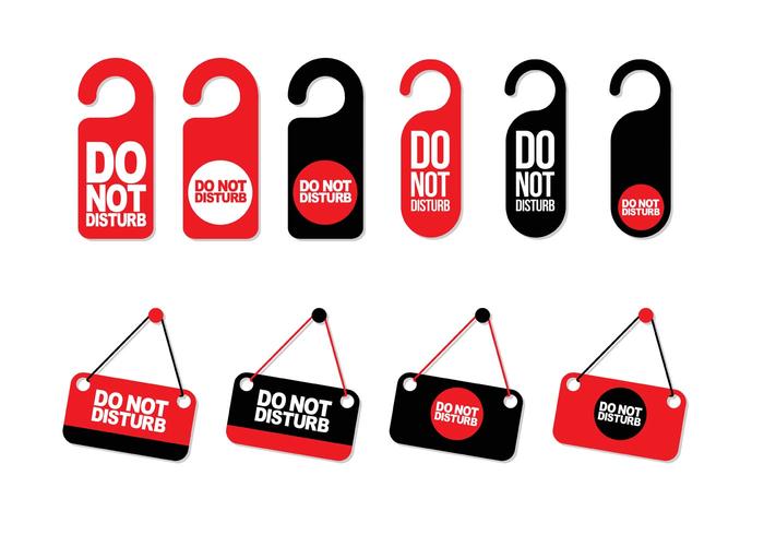 Do Not Disturb Vectors 