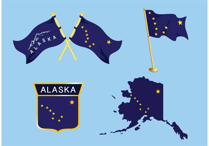 Alaska Flag Vectors 