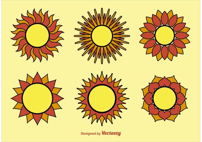 Geometric Sun Vectors Geometric Sun Vectors