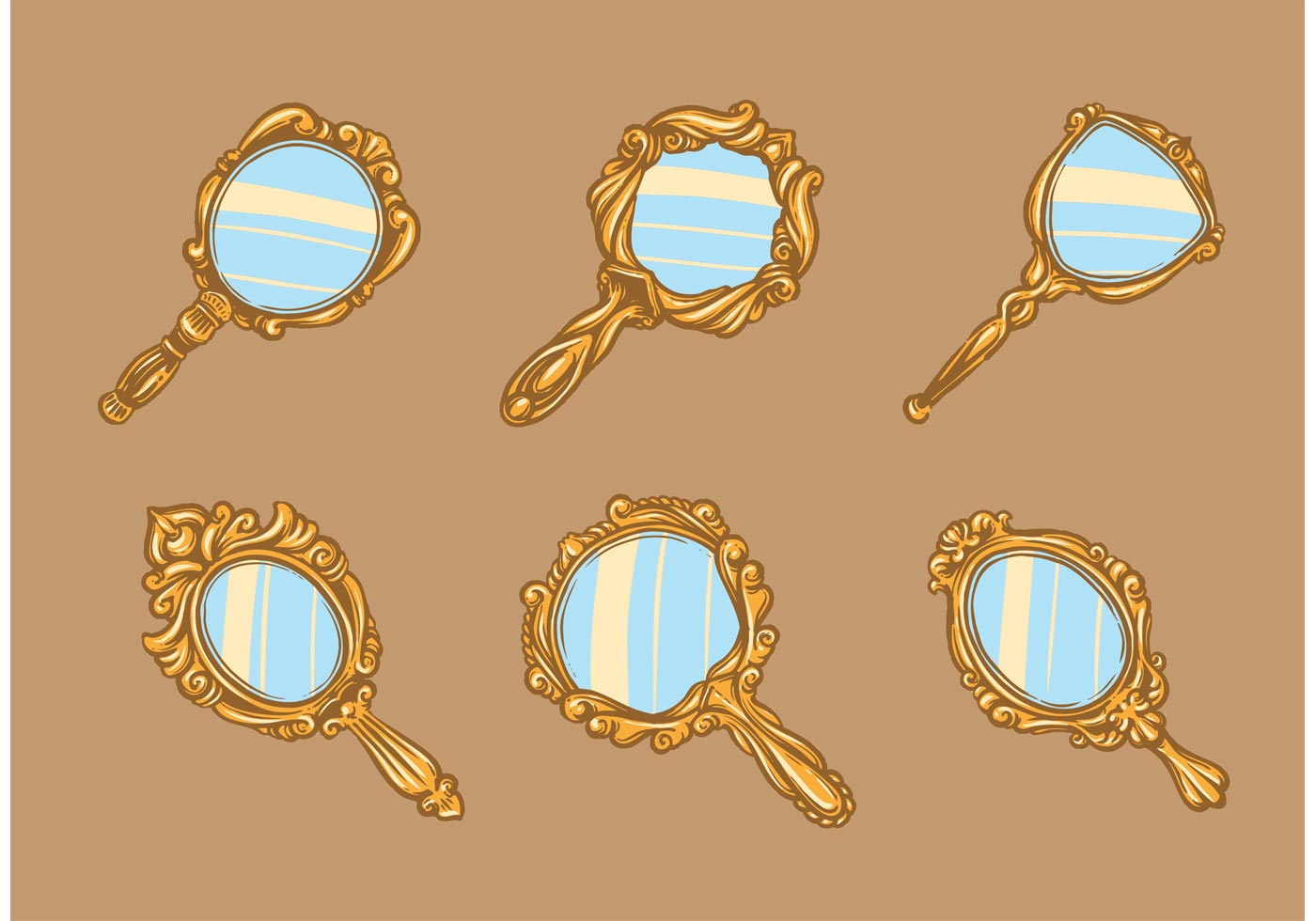 Download Free Vintage Hand Mirror Vectors - Download Free Vector ...