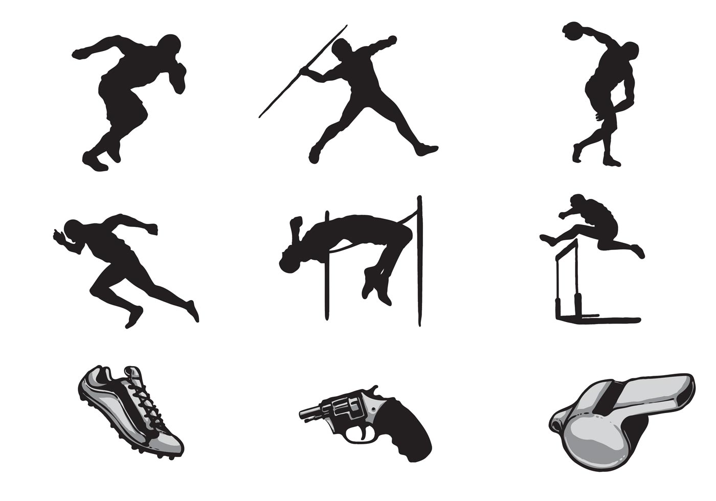 track and field clipart free vector - photo #4