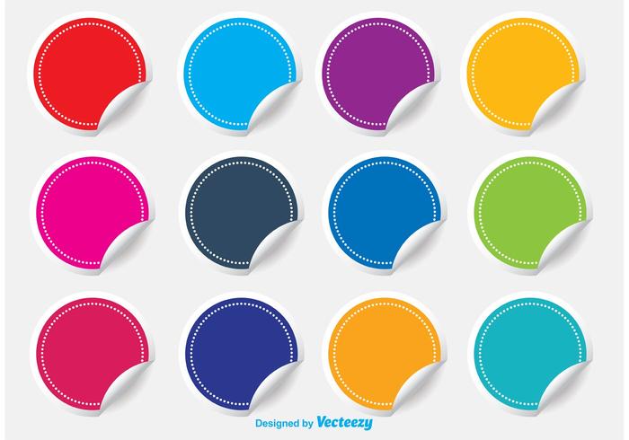 Download Colorful Blank Sticker Set - Download Free Vectors ...