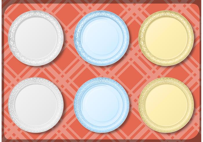 Paper Plate Vector