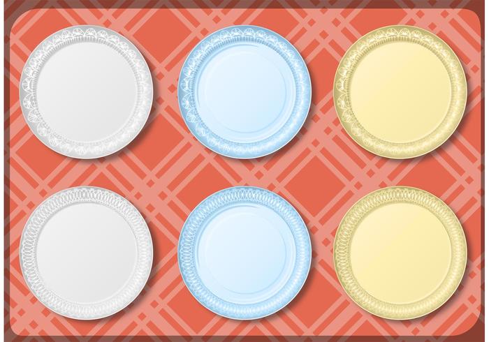 Paper Plate Vector