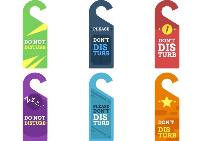 Do Not Disturb Sign Vectors