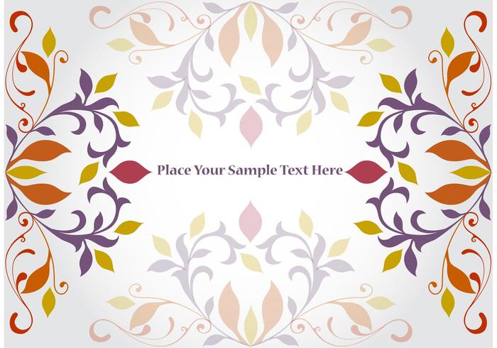 Floral Corner Vector Background