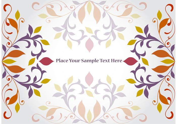 Floral Corner Vector Background