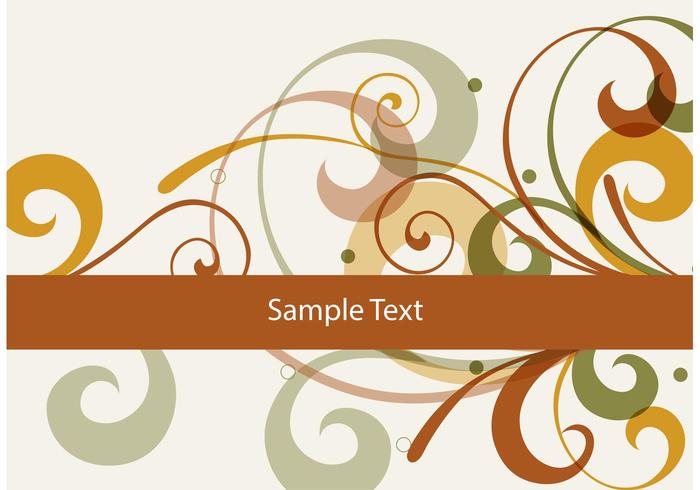 Brown Swirl Vector Background