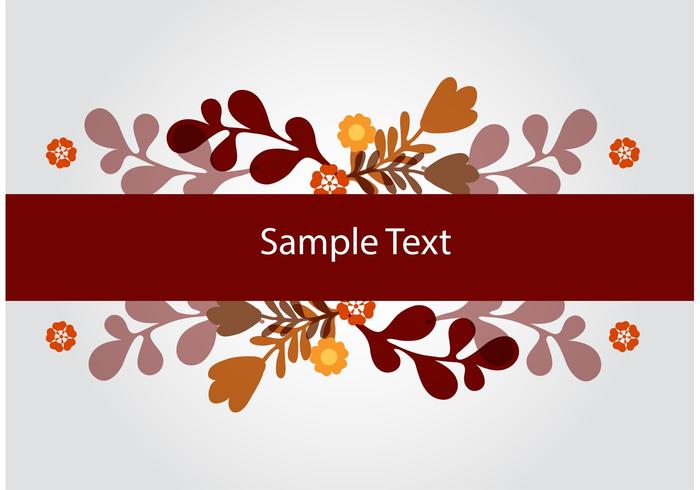 Floral Banner Vector Background