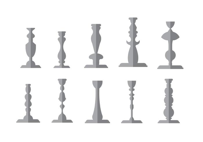 Vintage Candlestick Vectors