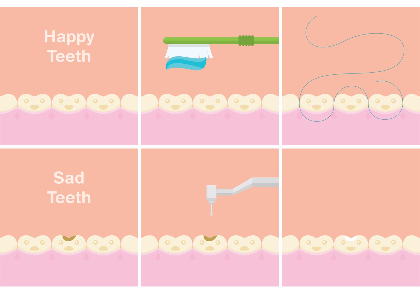 Happy And Sad Teeth Printable