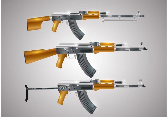 Gun Shape Vectors 