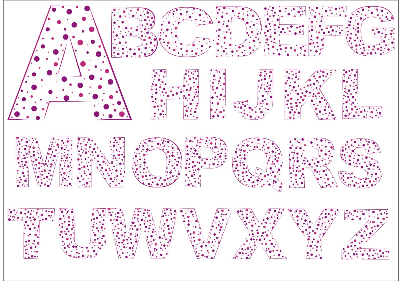 Dotted Letters Free Vector Art - (6607 Free Downloads)