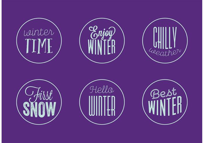 Winter Badge Vectors