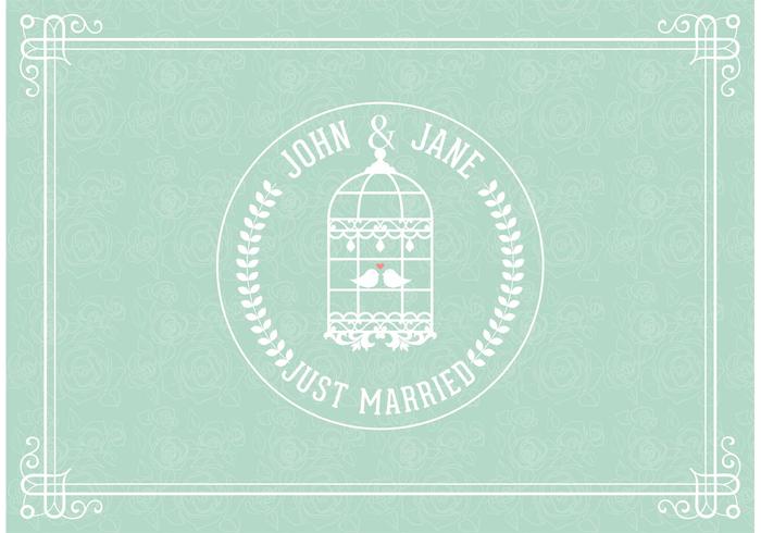 Libre Just Married Vector Card