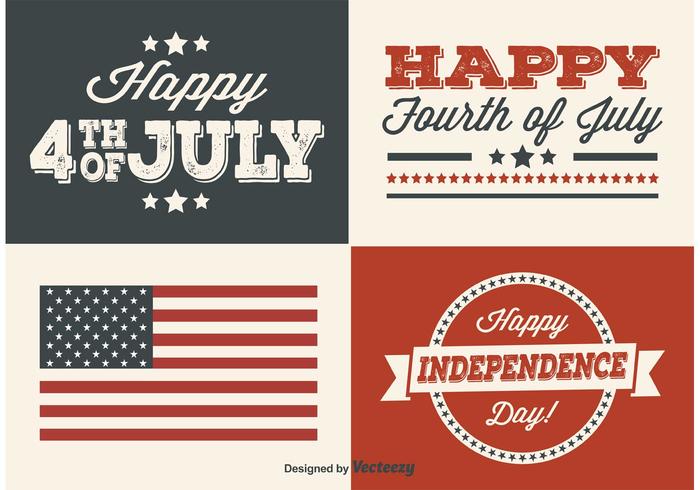 Independence Day Labels vector