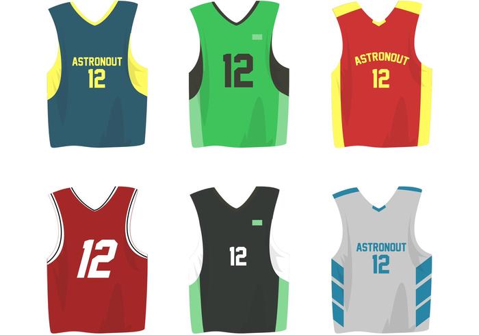 Vectores De Jersey De Deportes De Baloncesto