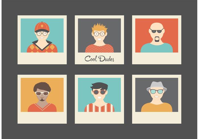 Free Cool Dudes Retro Vector Avatars Free Cool Dudes Retro Vector Avatars